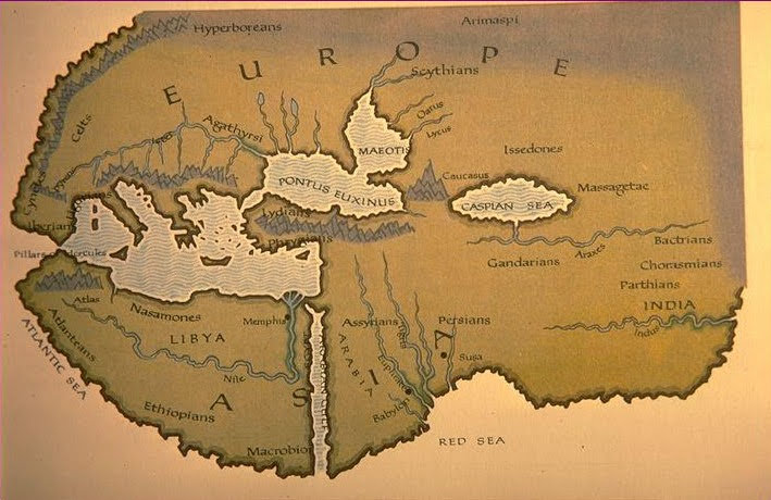Fig.03 Mappa del Mondo secondo Erodoto