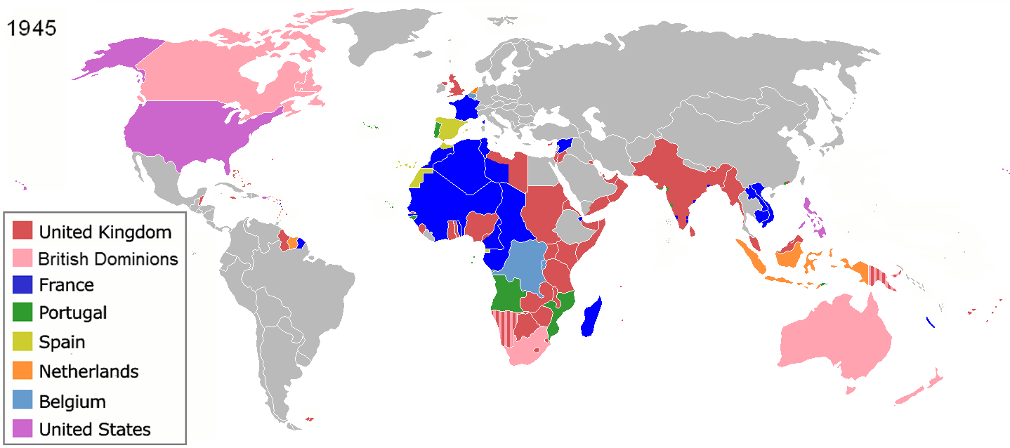 Fig.20 Spartizione Coloniale del Mondo1945