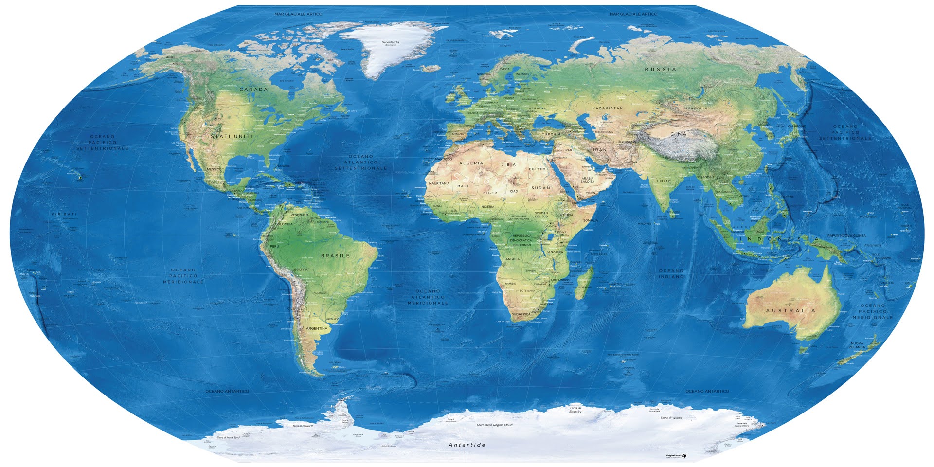 Fig.04 Mappa del Mondo reale
